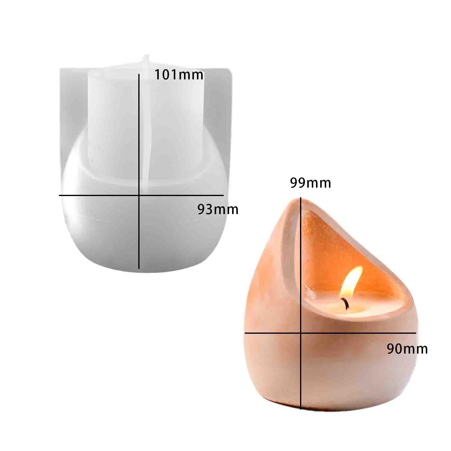 Candle Containers - Forma silikonowa DIY do żywicy epoksydowej,