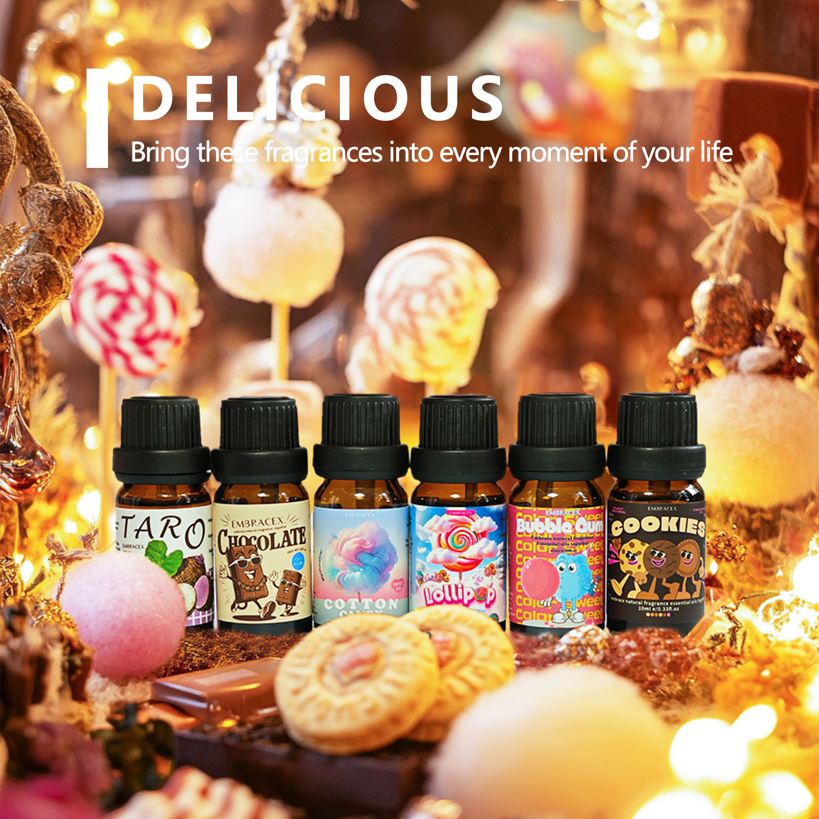 6 szt./1 zestaw Pysznych Olejk – Candle Fragrance recenzja i cena