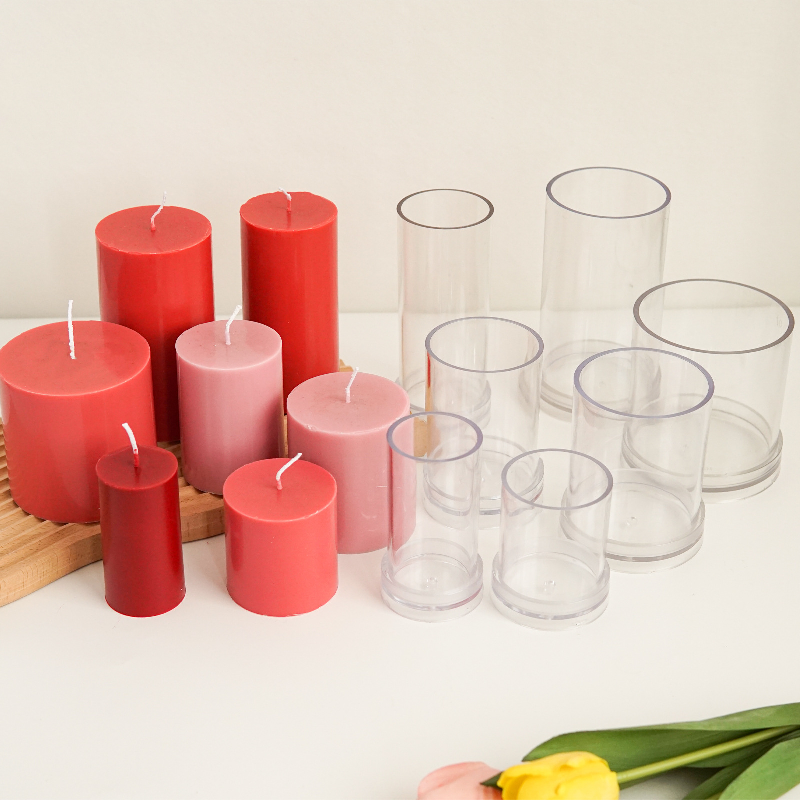 Różne cylindryczne formy do św – Candle Making Kit recenzja i cena